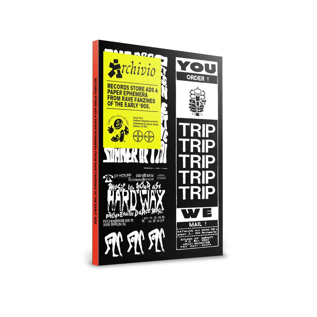 Archivio #1 - Records store ads and paper ephemera from Rave fanzines of the early 90s